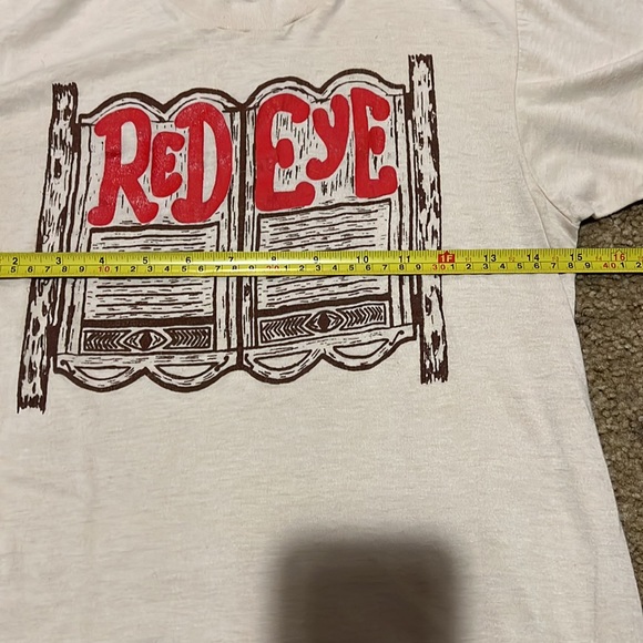 Vintage 80s red eye saloon single stitch shirt - Picture 5 of 7